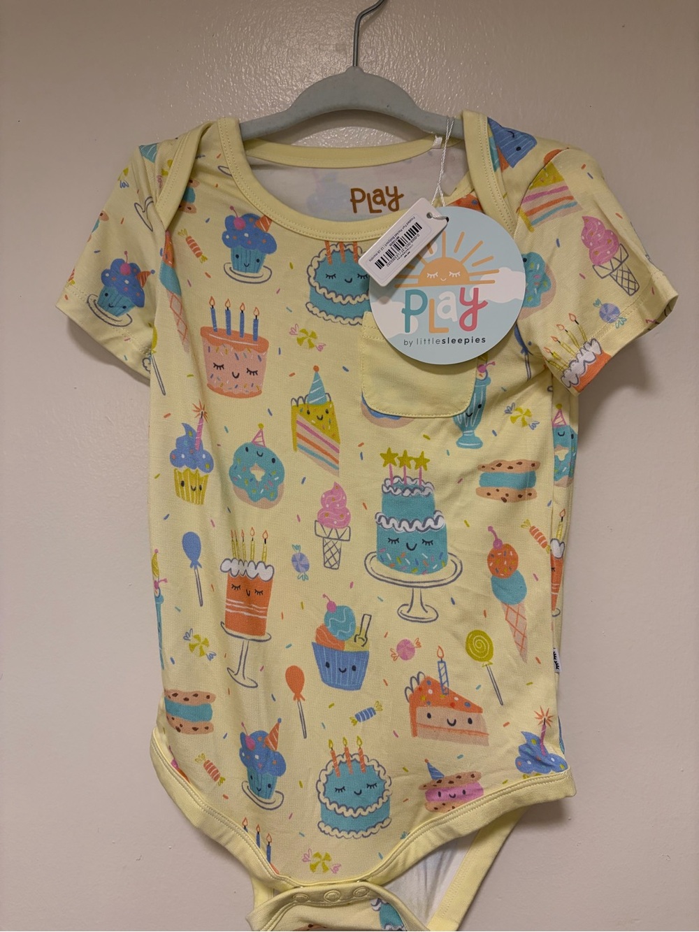 Little Sleepies Birthday Onesie 12-18
